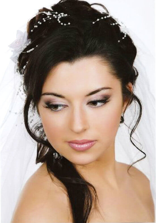 свадебный макияж для карих глаз брюнеток фото
