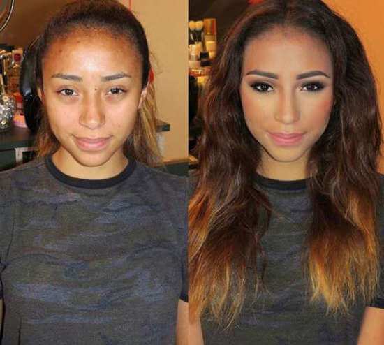 Что делает макияж до и после thumbnail