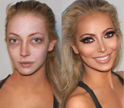 Чудеса макияжа фото до и после