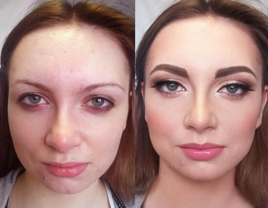 чудеса макияжа фото до и после