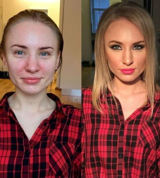 Укладка и макияж до и после thumbnail