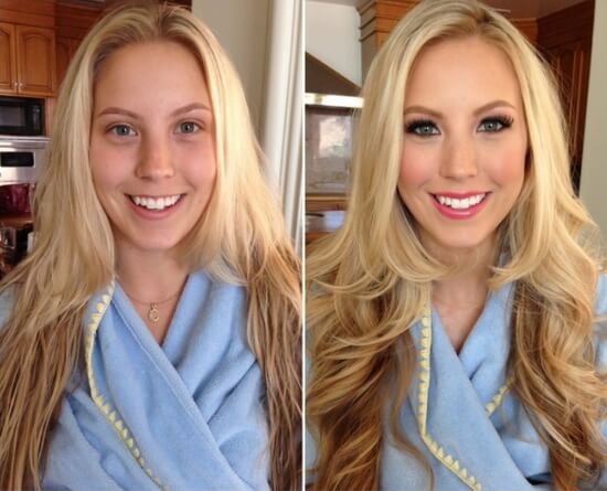 люди до и после макияжа фото