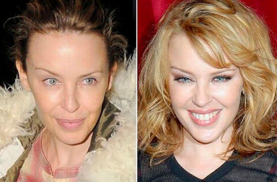 фото знаменитостей до и после макияжа