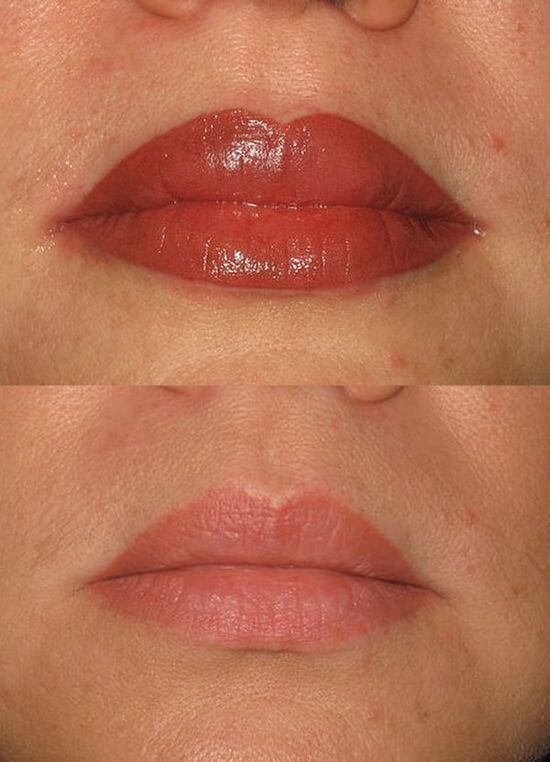 Как выглядят губы после перманентного макияжа через месяц фото