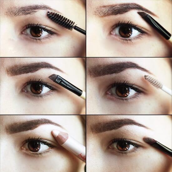 Как нарисовать брови тенями поэтапно фото макияж