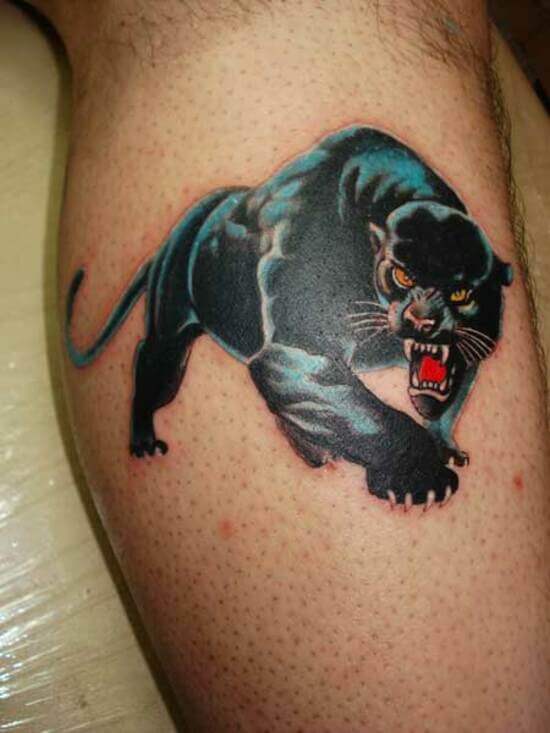 Пантеры временные татуировки чёрной красавицы
