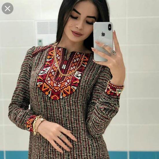 Фасоны туркменских платьев фото современные