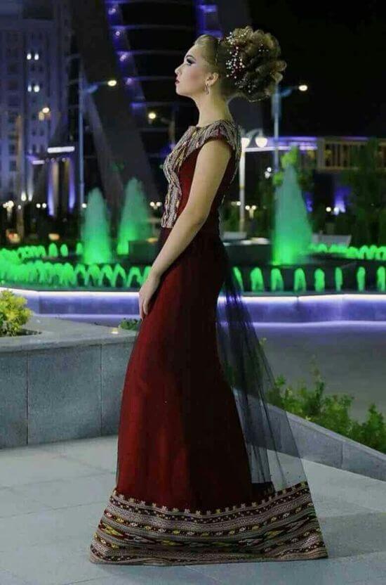 Фасоны туркменских платьев фото современные